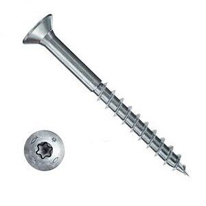 Саморез по дереву Fischer FPF CTP 3.5x25 Torx неполная резьба белый цинк 670108