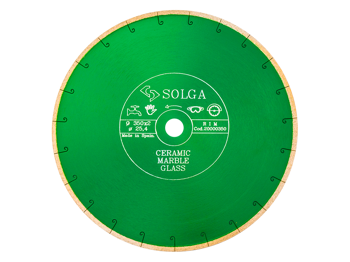 Диск алмазный Solga Diamant CERAMICS, MARBLE сплошной (керамика, мрамор) 300мм 20000300