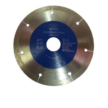 Диск алмазный KEOS Professional Ultra 1,0мм 125мм/22,23 сплошной (керамогранит) DBP00.125