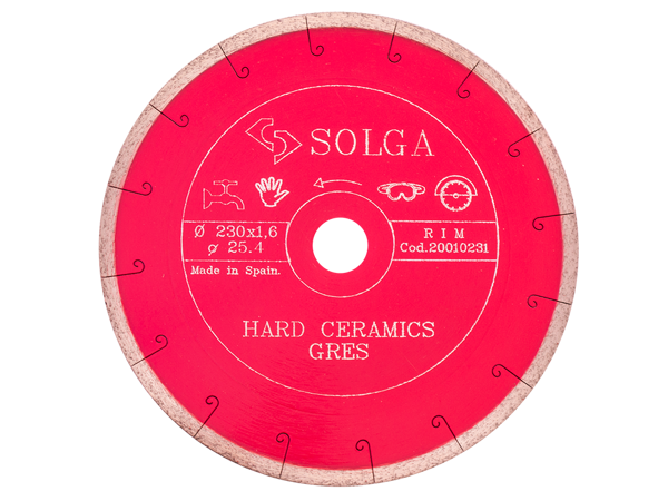 Диск алмазный Solga Diamant HARD CERAMICS сплошной (керамогранит) 230мм 20010231