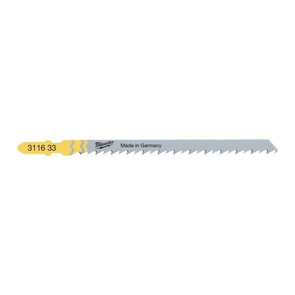 Пилка для лобзика 105 мм шаг зуба 4 мм Milwaukee 4932311633 (5 шт)