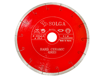 Диск алмазный Solga Diamant HARD CERAMICS сплошной (керамогранит) 200мм 20010200