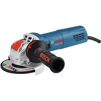 Одноручная углошлифмашина BOSCH GWX 9-125 S в кор. (900 Вт, диск 125х22 мм, регул. об., система X-LOCK)