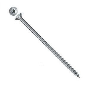 Саморез по дереву Fischer FPF CTP 6.0x100 Torx неполная резьба белый цинк 670457