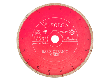 Диск алмазный Solga Diamant HARD CERAMICS сплошной (керамогранит) 250мм 20010250