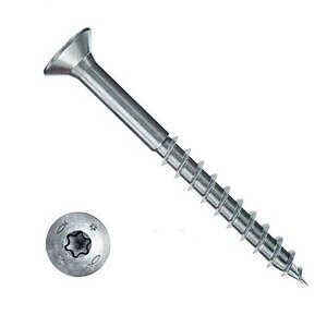 Саморез по дереву Fischer FPF CTP 4.0x40 Torx неполная резьба белый цинк 670170