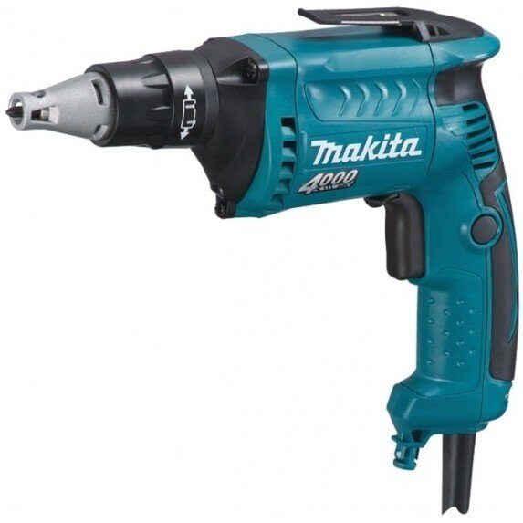 Шуруповерт MAKITA FS 4000 JX2 в кейсе + аксессуары (570 Вт, патрон внутр. шестигр. 1/4", 16 Нм, шурупы до 6 мм)