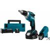 Аккум. шуруповерт MAKITA DFS 452 TJX2 в чем. (18.0 В, 2 акк., 5.0 А/ч Li-Ion, 1 скор., 40 Нм, шурупы до 6 мм)