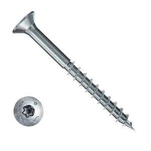 Саморез по дереву Fischer FPF CTP 4.5x45 Torx неполная резьба белый цинк 670270