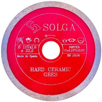 Диск алмазный Solga Diamant HARD CERAMICS сплошной (керамогранит) 125мм 15710125