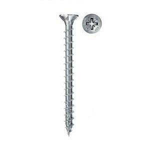 Саморез по дереву Fischer FPF CZF 4.0x40 Torx полная двойная резьба насечка белый цинк 670201