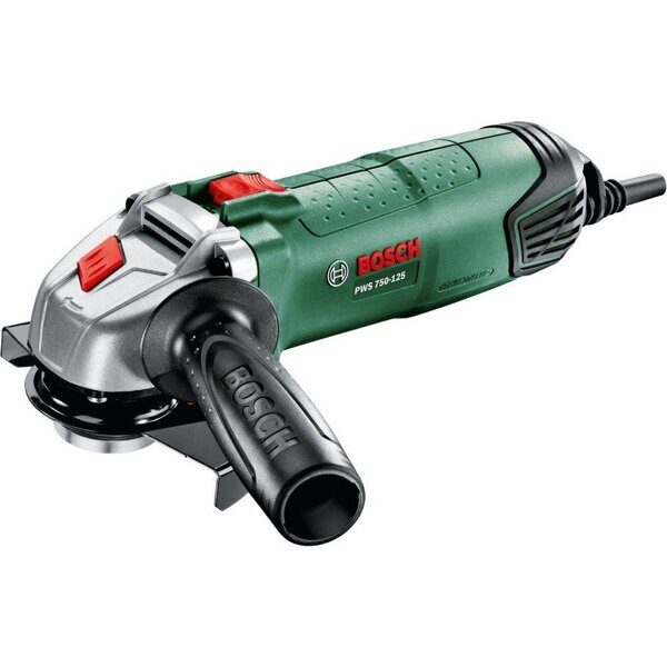 Одноручная углошлифмашина BOSCH PWS 750-125 в кор. (750 Вт, диск 125х22 мм)