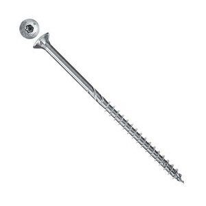 Саморез по дереву Fischer FPF CTP 6.0x130 Torx неполная резьба белый цинк 670461