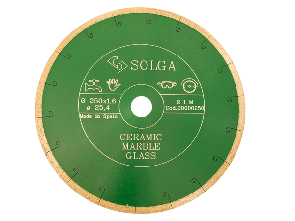 Диск алмазный Solga Diamant CERAMICS, MARBLE сплошной (керамика, мрамор) 250мм 20000250