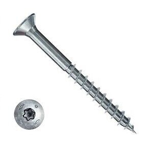 Саморез по дереву Fischer FPF CTP 5.0x40 Torx неполная резьба белый цинк 670372