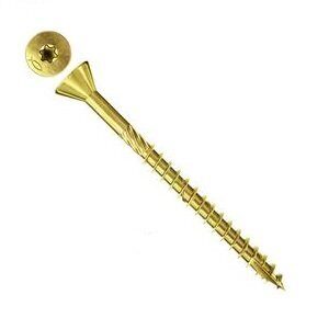 Шуруп Fischer FDF-ST 4,0х40 Torx потай специальный для крепления МДФ желтый цинк 660204