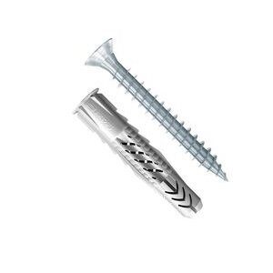 Дюбель универсальный Fischer UX 8x50 R с бортом с саморезом 90879