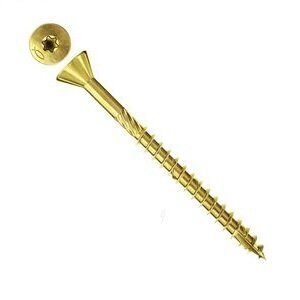 Шуруп Fischer FDF-ST 3,5х45 Torx потай специальный для крепления МДФ желтый цинк 660202