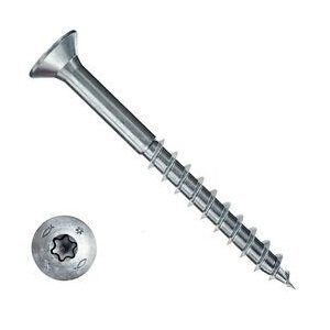 Саморез по дереву Fischer FPF CTP 5.0x60 Torx неполная резьба белый цинк 670642