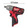 Аккумуляторный субкомпактный импульсный гайковерт с фиксацией пином Milwaukee M12 BIW12-0 4933447134