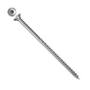 Саморез по дереву Fischer FPF CTP 6.0x160 Torx неполная резьба белый цинк 670464