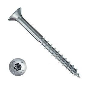 Саморез по дереву Fischer FPF CTP 5.0x60 Torx неполная резьба белый цинк 670378