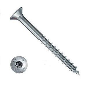 Саморез по дереву Fischer FPF CTP 4.5x40 Torx неполная резьба белый цинк 670268