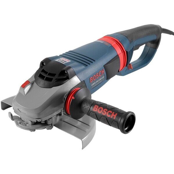 Двуручная углошлифмашина BOSCH GWS 24-230 LVI в кор. (2400 Вт, диск 230х22 мм, вибро, плавный пуск, без регул. об.)