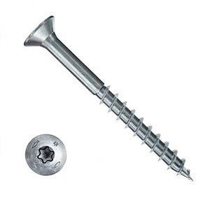 Саморез по дереву Fischer FPF CTP 4.0x70 Torx неполная резьба белый цинк 670179