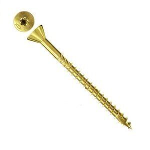 Шуруп Fischer FDF-ST 4,5х45 Torx потай специальный для крепления МДФ желтый цинк 660208