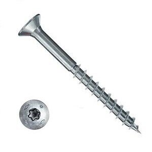 Саморез по дереву Fischer FPF CTP 4.0x35 Torx неполная резьба белый цинк 670167