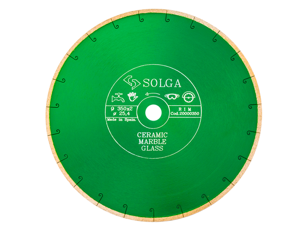 Диск алмазный Solga Diamant CERAMICS, MARBLE сплошной (керамика, мрамор) 350мм 20000350