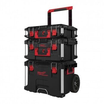 Набор кейсов Milwaukee PACKOUT TROLLEY BOX SET 4932464244