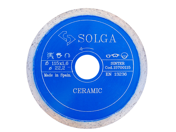 Диск алмазный Solga Diamant CERAMICS, MARBLE сплошной (керамика, мрамор) 115мм 15700115