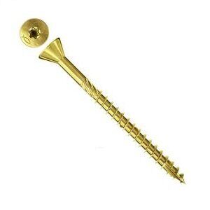 Шуруп Fischer FDF-ST 3,5х40 Torx потай специальный для крепления МДФ желтый цинк 660201