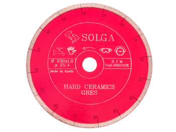 Диск алмазный Solga Diamant HARD CERAMICS сплошной (керамогранит) 230мм 20010231